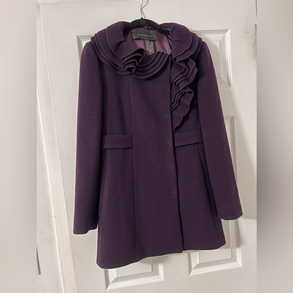Elie Tahari Jackets & Blazers - Elie Tahari Drew Coat Bordeaux 100% Wool Jacket